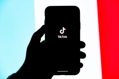 TikTok Logo On Phone 