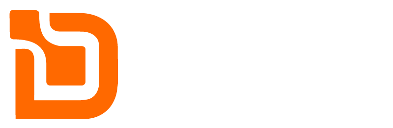 Drivonic Logo - White w Orange D